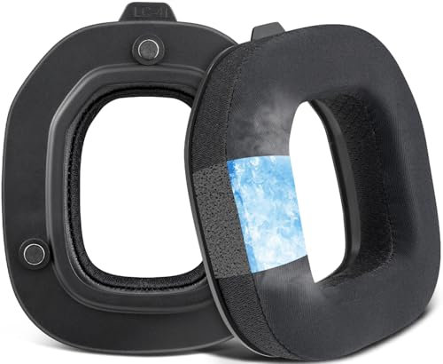 SOULWIT Kühlgel Ersatzpolster Ersatz Ohrpolster für Astro A50X/A50 Gen4/Gen5 (Nicht passend für A50 Gen 3) Kopfhörer, Polster Kissen mit Eissilk-Stoff