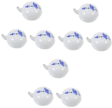 HOODANCOS 3stücke Keramischer Tinten-wassertropfer Für Kalligraphie Und Malerei Elegante Handgefertigte Porzellan-tropfflasche Im Meihua-design Für Kreative Wasserführung Der