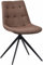 CLP Esszimmerstuhl Merna I Küchenstuhl gepolstert und schwenkbar I Polsterstuhl mit Rückenlehne, Farbe:Taupe, Material:Stoff