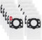 LOOHAOC 10 pezzi KFI 487 Sacchetti per Aspirapolvere per Kärcher WD4/WD5/WD6, MV 4/MV 5, WD5P/WD6P, Kärcher 2.863-006.0-Sacchetti Filtranti in Tessuto non Tessuto per Aspirapolvere Umido e Secco