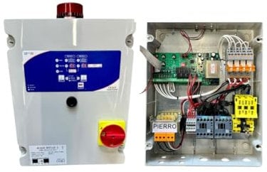 QUADRO COMANDO PER POMPA SOMMERSA POZZO, ACQUE REFLUE SALVAMOTORE SONDE 230 400 (V400 ACQUE REFLUE X 2 POMPE)