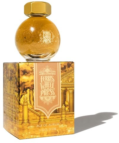Ferris Wheel Press Fountain Pen Ink, FerriTales Collection, Champagne with Gold Shimmer, 20ml
