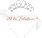 30. Geburtstag Krone Schärpe, 30 Geburtstag Frauen Deko Schärpe und Tiara, 30. Geburtstag Geschenke Krone für Birthday Party, für 30 Geburtstag Deko Geschenk und Frauen Party Accessoires (Weiß)