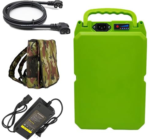 JHKJ Lithium-Batterie für Gartengeräte, 24 V, 12 Ah, 30 Ah, Teepflücker, elektrische Rasenmäher, Batterien, 48 V, 16 Ah, 20 Ah, Ersatzbatterie mit Ladegerät,48v20ah