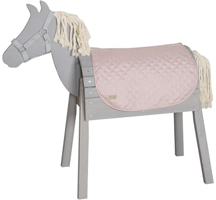 roba Accessoires Set für Outdoor Spielpferd roba Style - Decke & Halfter für Voltigierpferd - Zubehör für Kinder ab 3 Jahren - Leicht abwischbare Mikrofaser - Rosa