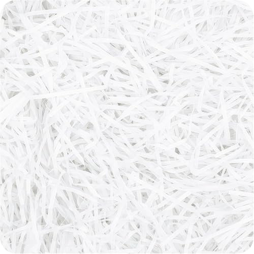 Füllmaterial Geschenk, 200g Weißes Geschreddertes Papier, Holzwolle Füllmaterial Für DIY-Projekte, Geschenkverpackung Und Partydekoration