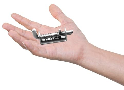 Hohopeti Thickened Stainless Steel Pet Cage Lock Bolt with Spring Cotter Safety Latch for Dog Crate Security Easy Screw Installation Gate Latch for Strong Cage Door Lock