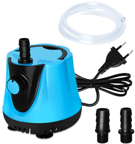 25W 1500L/H Pompa ad Acqua Sommergibile, Pompa per Acquario, Pompa dell'acqua, Pompa Sommergibile Fontane Acqua Sistemi di Circolazione per Terrari, Acquario, Laghetto, Pesce Stagno, Ecc