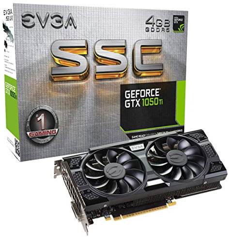 EVGA GeForce GTX 1050 Ti SSC GAMING ACX 3.0, 4GB GDDR5, DX12 OSD Support (PXOC) Graphics Card 04G-P4-6255-KR