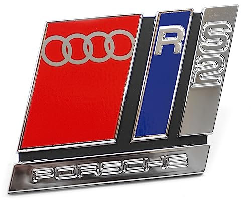 Audi 8A0853735B2ZZ Schriftzug RS2 Kühlergrill Logo Emblem, Blau
