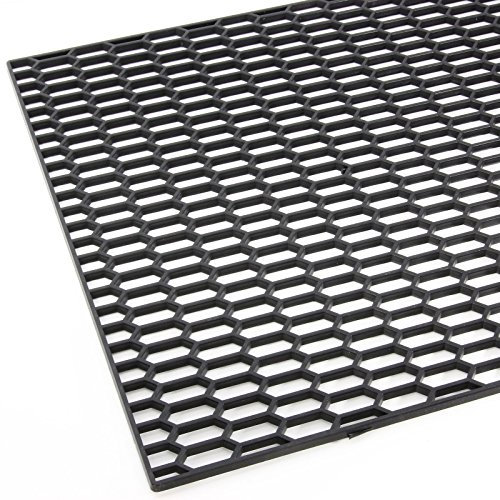 Grande griglia da competizione, per manutenzione, 40 x 120 cm, colore nero, plastica ABS a nido d'ape