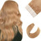 Sixstarhair Extensions Tape In Echthaar 20pcs 50g 50cm Invisible Tape In Haarverlangerung Echthaar #27 Honigblond Nahtlos NatüRlich Erweiterungen