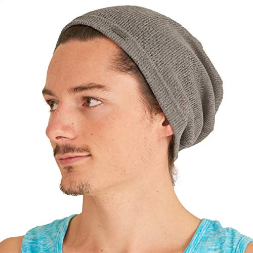 CHARM Leichte Sommermütze für Herren - Atmungsaktive Damen Slouchy Beanie Strickmütze Baggy Slouche