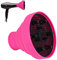 DECARETA Diffuseur Sèche-Cheveux,Diffuseur en Silicone Pliable Accessoire Sèche Cheveux Universel pour Cheveux Naturels Bouclés Ondulés Salon Voyage - Rose