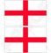 INGHILTERRA Croce di San Giorgio Inglese Regno Unito Britannico Bandiera 110mm Vinile Adesivo x2