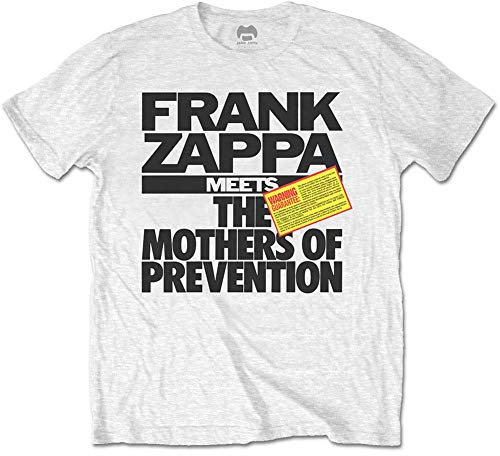 Frank Zappa Zapts11mw04 T-Shirt, Bianco, XL Unisex-Adulto