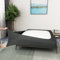 Boxspringbezug, Queen-Size-Größe, Jersey-Strick und dehnbar, 4 Seiten, Alternative für Bettrock – Queen/Cal Queen, Grau