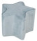 Baumann Roba GmbH roba Kinderhocker in Sternform - Lil Sofa, Hellblau, 24 cm