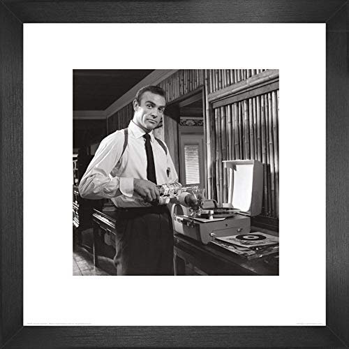 James Bond 007 Poster Kunstdruck Bild und MDF-Rahmen - Vodka Martini I (40 x 40cm)