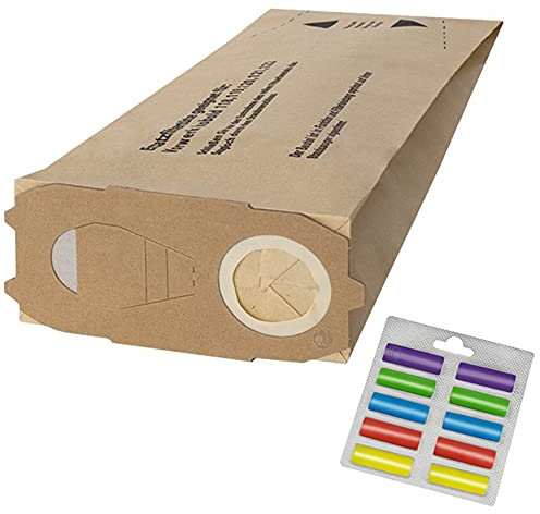 10 Hochwertige Staubsaugerbeutel mit Duftstäbchen Mix - Für Vorwerk Kobold VK118 VK119 VK120 VK121 V122 kompatibel - Bestleistung beim Saugen