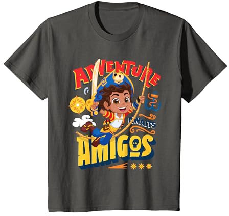 Kinder Santiago By The Seas Abenteuer erwartet Amigos T-Shirt