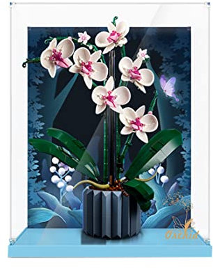 TopBrixx Vitrine für Lego Orchidee 10311, 3MM Acryl Schaukasten für Lego 10311(Nicht Enthalten Lego Modell)