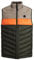 JACK & JONES Mens Sleeveless Jacket Full Zip High Neck Puffer Gilet Bodywarmer Jackets for Men UK, Orange/Black/Light Brown/Khaki Colour, Size-S