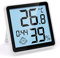 Digitales Thermo-Hygrometer mit lichtempfindlicher Funktion, Innen Thermometer Hygrometer Temeo Hygro Indicator Temperatur- und Luftfeuchtigkeitsmessgerät mit Digital Uhr, großem LCD-Bildschirm