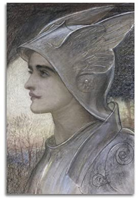 St. Joan of Arc von William Blake Kunstposter Fotokunst Gemälde Zuhause moderne Dekoration 40 x 60 cm