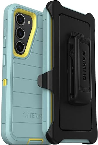 OtterBox Schutzhülle für Galaxy S23 (nur), Defender Serie, Segel und Sonne, robust und langlebig, mit Port-Schutz, inklusive Holster-Clip-Ständer, mikrobieller Verteidigungsschutz, keine