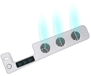 Szaerfa Cooling Fan for PS5 Slim,Cooler Fan for Playstation 5 Slim,Horizontal Cooling Accessories for Gaming Console,with 3 High-Speed Cooling Fans (White)