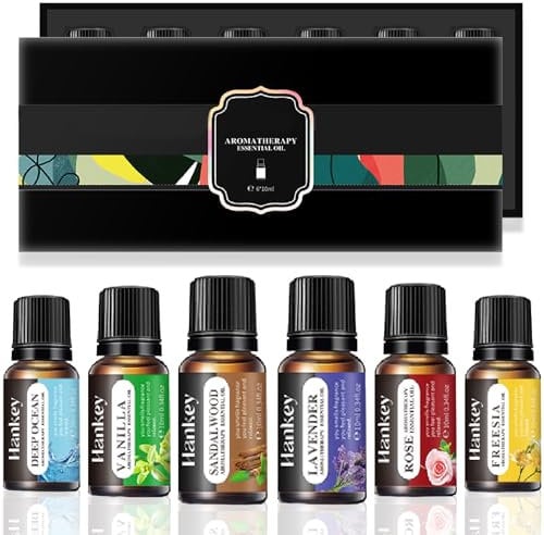 CASANOVA® - Juego De 6 Aceites Esenciales Para Humidificador 10ml Aromaterapia Natural Pack Aromas Bio Difusor Ambientador Perfumes Hogar Velas Incienso Puros Esencias Lavanda Sandalo Rosa Vainilla