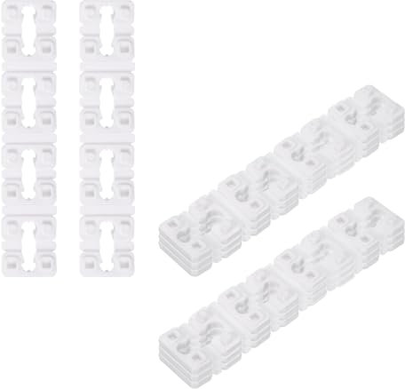 sourcing map Espaciador de Interruptor y Enchufe, Lámina de Toma de Corriente Eléctrica de 5,5mm de Grosor para Caja Eléctrica Doméstica, Paquete de 40, Blanco