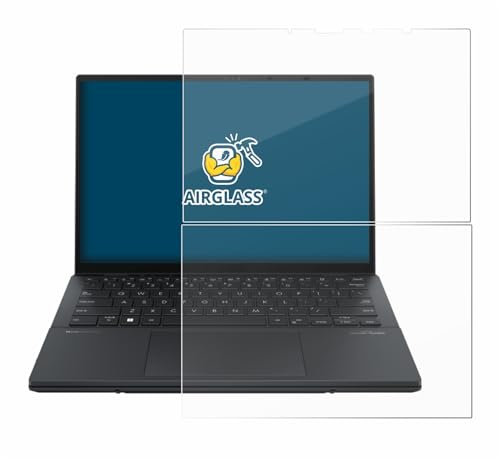 BROTECT Schutzglas für ASUS ZenBook Duo OLED 2024 UX8406 Schutzfolie Made in Germany Panzer Folie Glas Displayschutz [Kratzfest 9H, Anti-Fingerprint]
