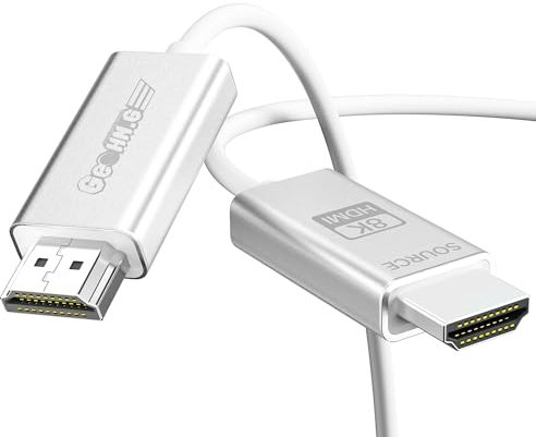 GeoHN.G Cable HDMI 2.1 de fibra óptica 10K 8K 2.1 2M, 48 Gbps 8 K60 Hz, HDMI 2.1 AOC eARC HDR10 HDCP 2.2 y 2.3 Dolby Dynamic HDR, compatible con Blu-ray/Roku TV/PS5/HDTV/SoundBar