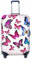 ESASAM Housse de protection élastique pour valise, accessoires de voyage, essentiels de voyage, housse de protection pour valise, housse de protection élastique pour valise, Papillons roses, L