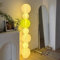 GUANSHAN Élégant DIY Lampadaire avec Lanterne en Papier Minimaliste Pliable Lampe de Chevet en Papier Eclairage de Sol Décoratif Lampe de Sol pour Chambre Salon