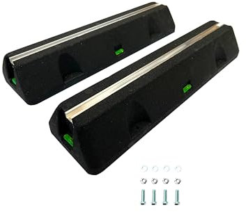Dämpfungssockel Set 2x600 mm Bodenkonsole für Klimaanlagen, Wärmepumpen | 2 Stück Antivibrationsfüße | Montagesockel | Gummi Aufstellblocke | für Klimagerät | Schwingungsdämpfer