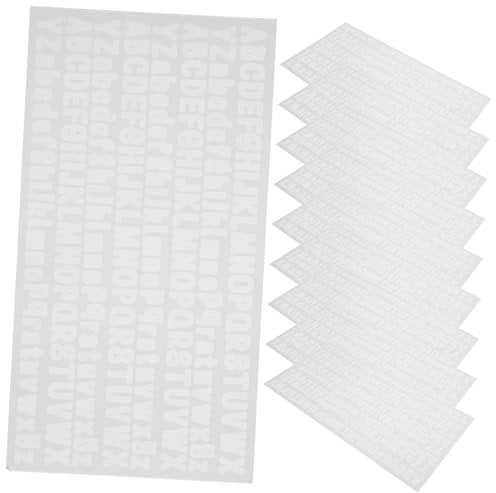 SEWACC 10blätter Buchstabenaufkleber Selbstklebend Für Briefe Und Bulletins Mit Alphabet-aufklebern Entfernbare Buchstabenaufkleber Für Dekor Und Bastelarbeiten