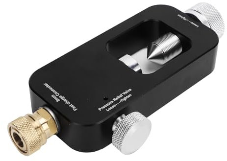 Cryfokt Tauchflaschen-Nachfülladapter, Tauch-Sauerstoffflaschen-Nachfülladapter, Aluminiumlegierung, Einfach zu Bedienen, Tragbar, 8 Mm, für Tauchausrüstung