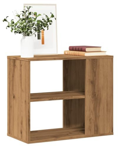 Myheimly Beistelltisch Beistellschrank Sideboard Kommode Beistellregal Schrank Mehrzweckschrank Standregal Artisan-Eiche 60x30x50 cm Holzwerkstoff
