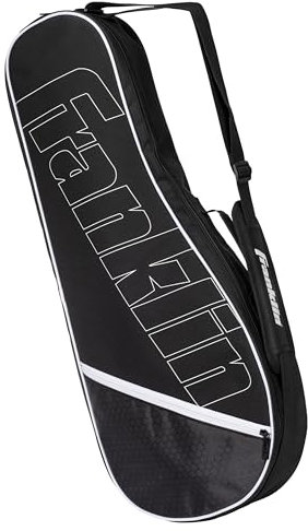 Franklin Sports Tennis Racket Bag - Tennis Shoulder Bag for Men + Women - Adult Tennis Equipment Bag for (4) Tennis Rackets - Tennis Racket Travel + Storage Case with Fence Hook