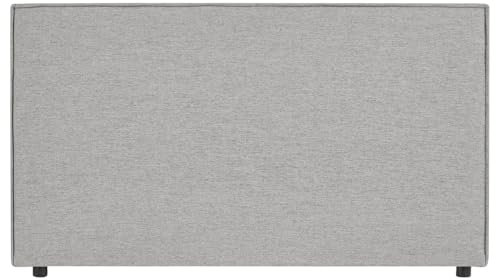IDIMEX Kopfteil Dacio gepolstert 120cm grau – Elegantes Bettkopfteil, Melange-Optik, widerstandsfähiger Stoffbezug, langlebig und bequem, klassisches Design