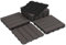 Fiqops 66 Stück WPC Fliesen, 30x30 cm WPC Terrassenfliesen,Gartenfliesen mit Klick-System,Balkon Bodenbelag Klickfliesen,Terrassendielen Wasserfest für Terrasse,für 6m²,Coffee
