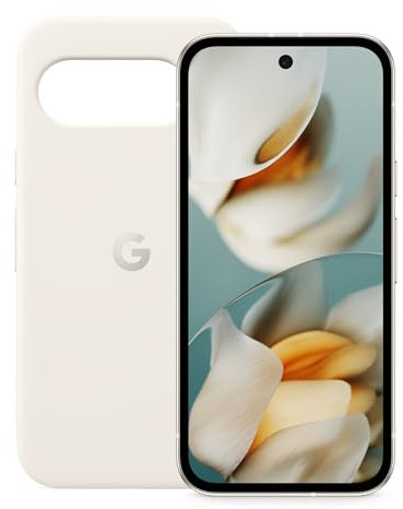 Google Pixel 9a – Smartphone Android Libre con cámara con IA, batería para Todo el día y potentes Funciones de Seguridad – Porcelana, 128GB + Funda de Pixel 9a – Porcelana