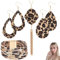 4 Stück Schmucksets für Damen Leopardenmuster Set, Ohrringe Leopardenmuster Modisch und Gut Aussehend, Leoprint Accessoires Weihnachtsschmuck Für Frauen, Anhänger Ohrringe Mehrschichtiges Armband