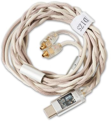Hidizs ST2 PRO Kopfhörerkabel, ablösbar, DAC, USB-C, MMCX, Grau