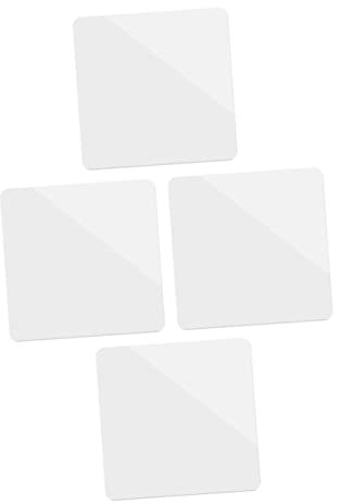 Vaguelly 4pcs Acrylic Mirror Reflection Board Solid Color Photography Background for Jewelry Display Makeup Photography Studio Use Backdrop Props