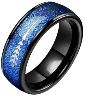 Ring für Damen Herren- und Damenschmuck, passend für die meisten Damen, zarte Ringgröße zum Valentinstag, Geburtstagsring Ersatz O Ringe (Blue, G)