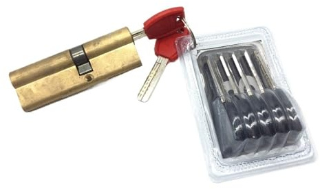 Bombin Cerradura Seguridad Cilindro De Latón 90 Mm (40+50) Uso apto para Cerradura Puerta Seguridad